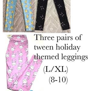 Easter leggings girls large
